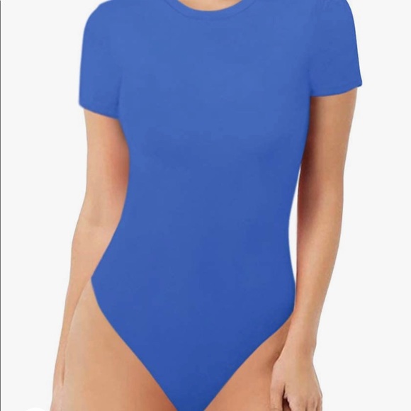 Womens MANGOPOP Royal Blue Bodysuit! Never worn! Size medium! - Picture 4 of 9